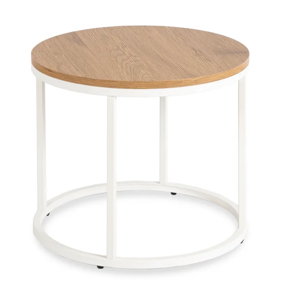 Măsuță de cafea ANN Stejar/Alb