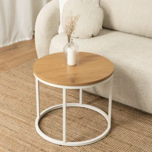 Măsuță de cafea ANN Stejar/Alb