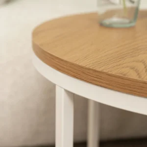 Măsuță de cafea ANN Stejar/Alb