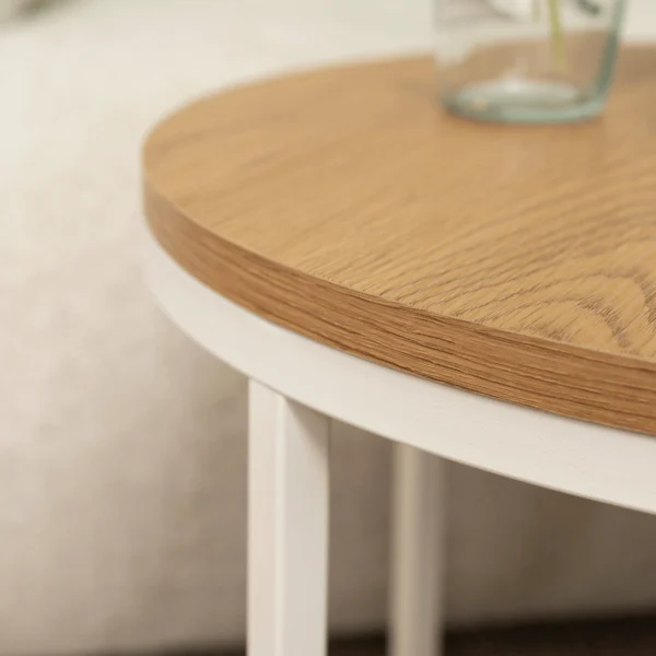 Măsuță de cafea ANN Stejar/Alb