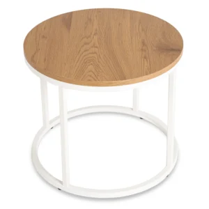 Măsuță de cafea ANN Stejar/Alb