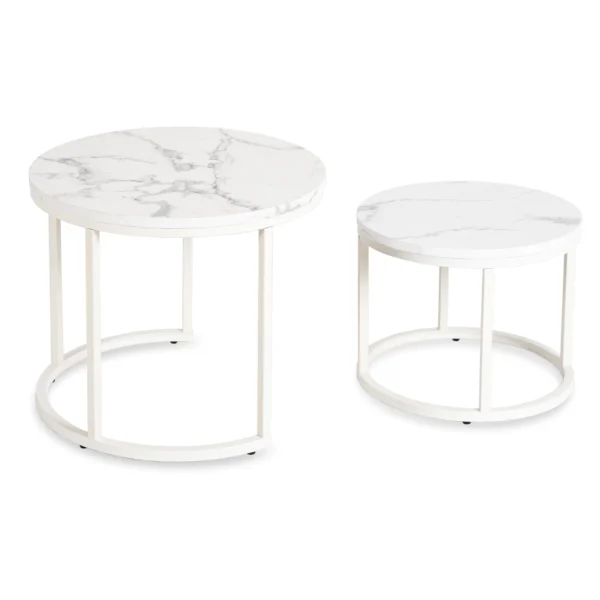 product-2966-10 Set de masă din marmură albă JOE