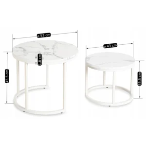 product-2966-11 Set de masă din marmură albă JOE