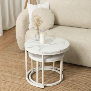 product-2966-2 Set de masă din marmură albă JOE