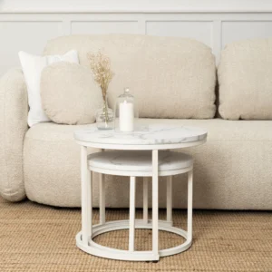 product-2966-3 Set de masă din marmură albă JOE