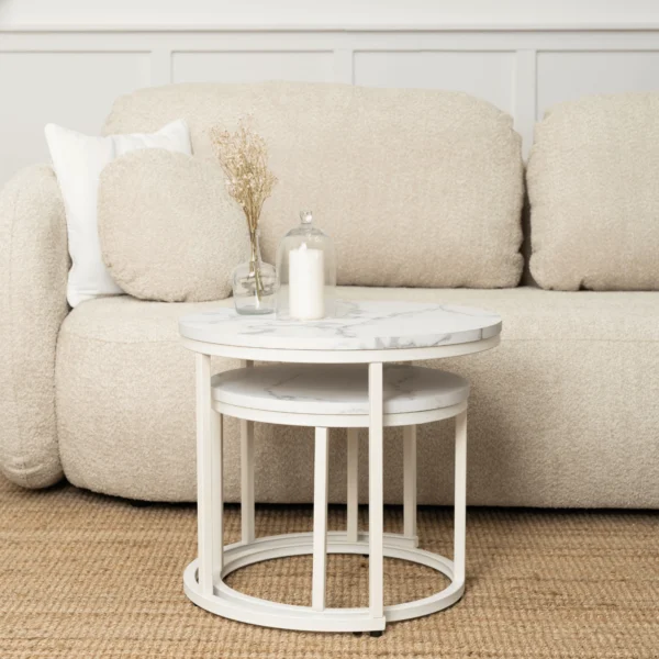 product-2966-3 Set de masă din marmură albă JOE