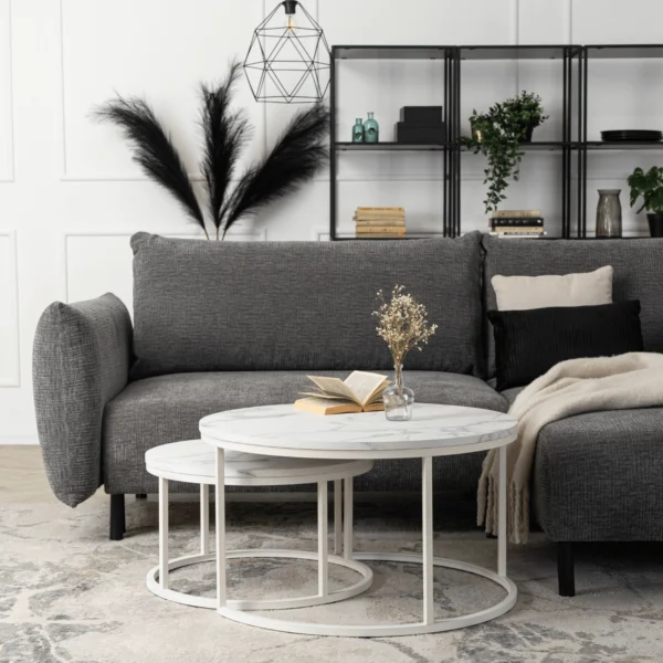 product-2967-0-1 Set de masă din marmură albă JOE MAX