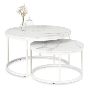 product-2967-0 Set de masă din marmură albă JOE MAX