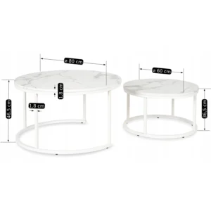 product-2967-10 Set de masă din marmură albă JOE MAX