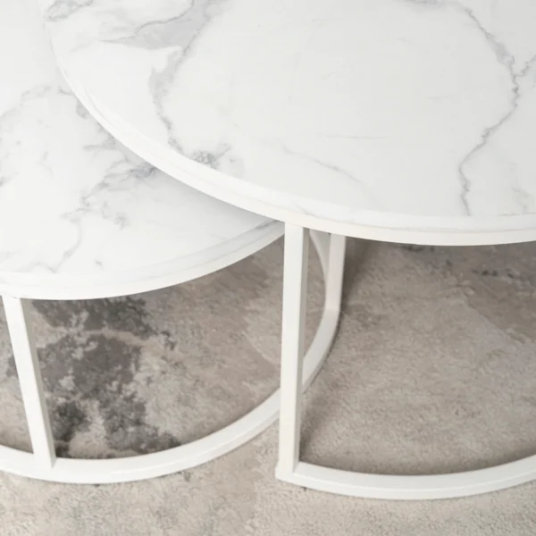 product-2967-4 Set de masă din marmură albă JOE MAX