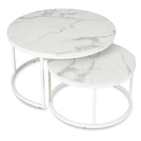 product-2967-5 Set de masă din marmură albă JOE MAX