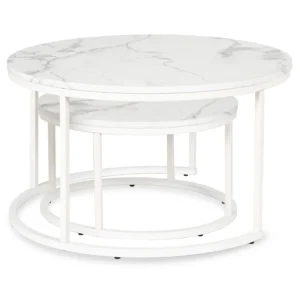 product-2967-9 Set de masă din marmură albă JOE MAX