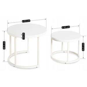 Set de masă JACK, alb