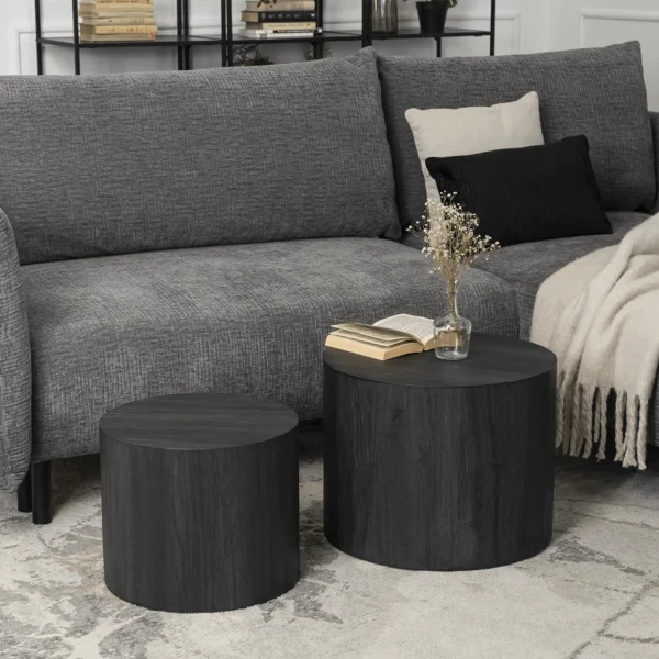 Set de masă LEILA, negru