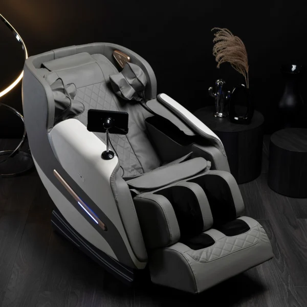 product-2977-1 Scaun de masaj VX MAX Gri piele ecologică — Fotolii de masaj