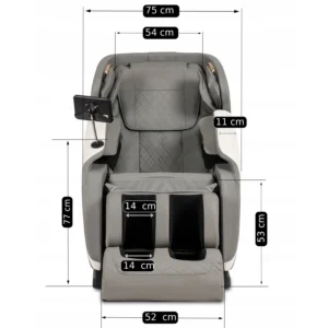 product-2977-15 Scaun de masaj VX MAX Gri piele ecologică — Fotolii de masaj