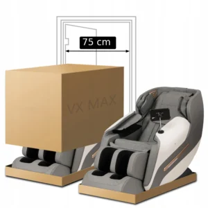 product-2977-17 Scaun de masaj VX MAX Gri piele ecologică — Fotolii de masaj