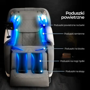 product-2977-3 Scaun de masaj VX MAX Gri piele ecologică — Fotolii de masaj