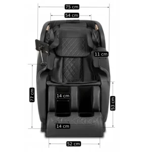 product-2978-15 Scaun de masaj VX MAX negru Eco-piele — Fotolii de masaj