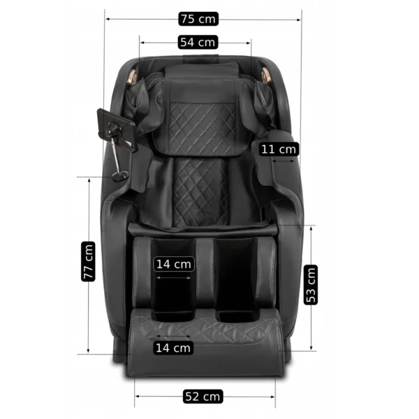 product-2978-15 Scaun de masaj VX MAX negru Eco-piele — Fotolii de masaj