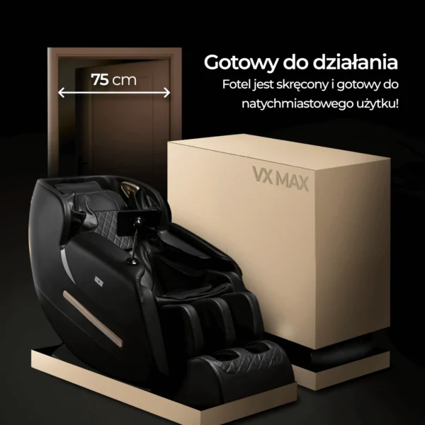 product-2978-9 Scaun de masaj VX MAX negru Eco-piele — Fotolii de masaj
