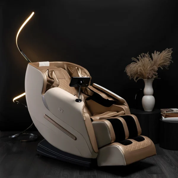 Scaun de masaj VX MAX din piele ecologică bej