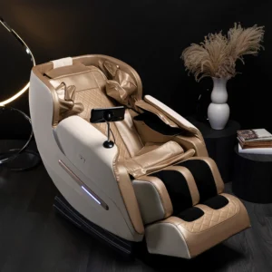 Scaun de masaj VX MAX din piele ecologică bej