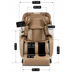 Scaun de masaj VX MAX din piele ecologică bej