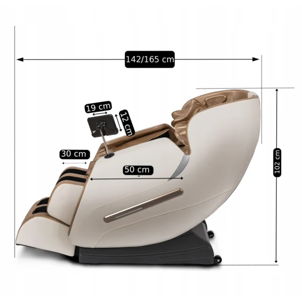 Scaun de masaj VX MAX din piele ecologică bej