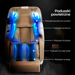 Scaun de masaj VX MAX din piele ecologică bej