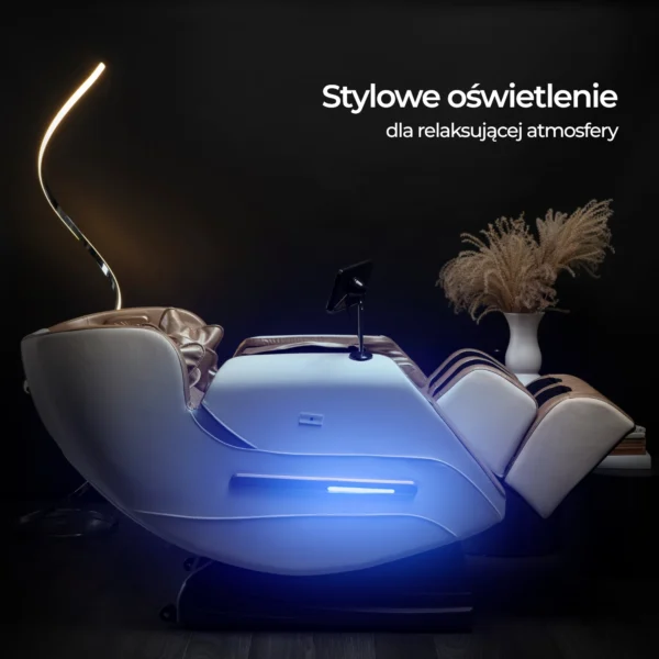 Scaun de masaj VX MAX din piele ecologică bej