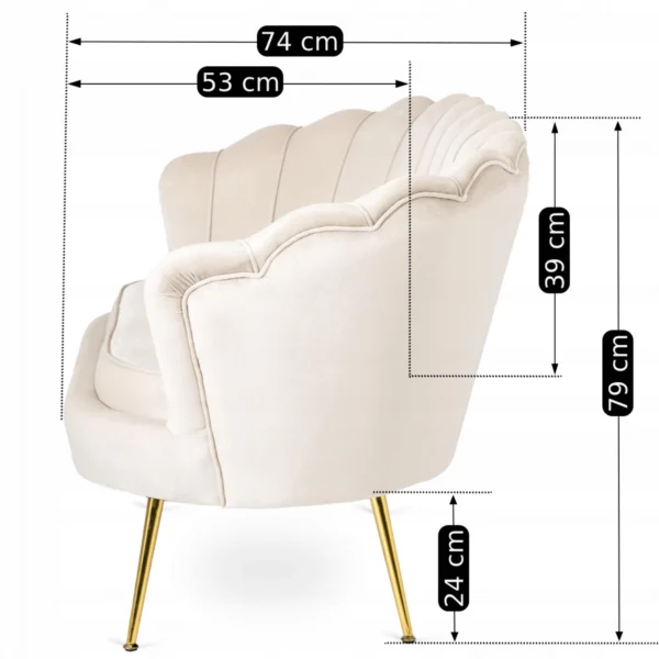 Canapea crem ZENDAYA