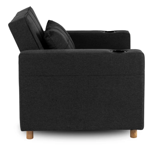 product-2984-1 Fotoliu extensibil SOLOR negru — Fotolii de relaxare