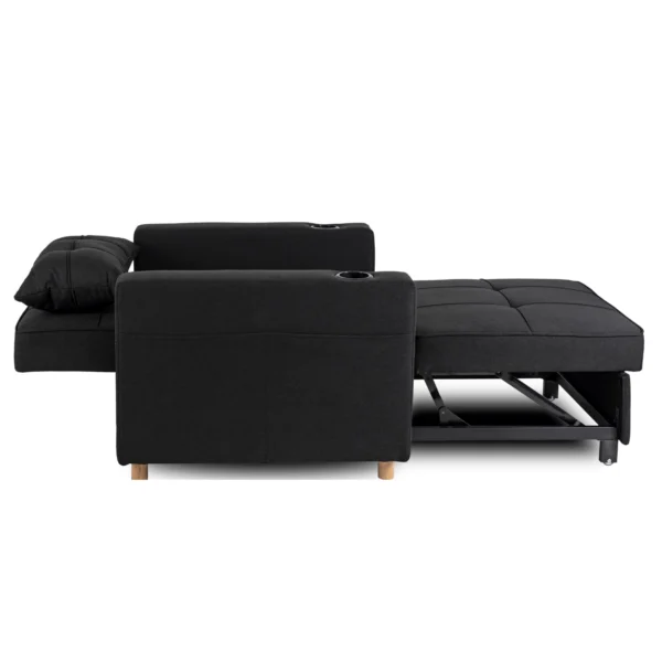product-2984-3 Fotoliu extensibil SOLOR negru — Fotolii de relaxare