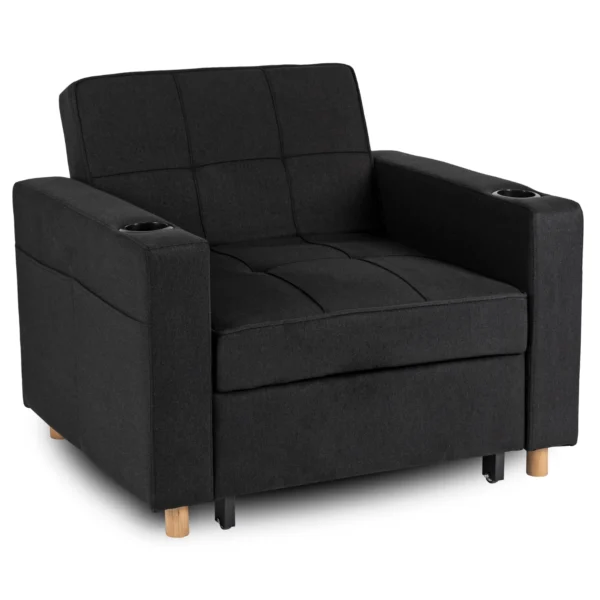 product-2984-4 Fotoliu extensibil SOLOR negru — Fotolii de relaxare
