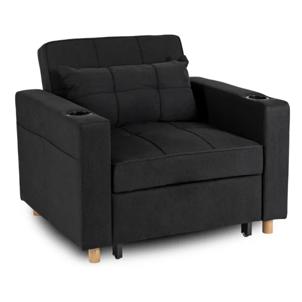 product-2984-5 Fotoliu extensibil SOLOR negru — Fotolii de relaxare