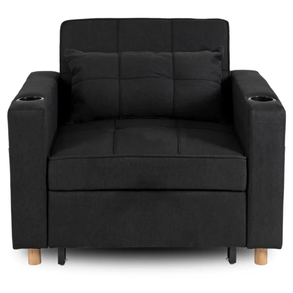 product-2984-6 Fotoliu extensibil SOLOR negru — Fotolii de relaxare
