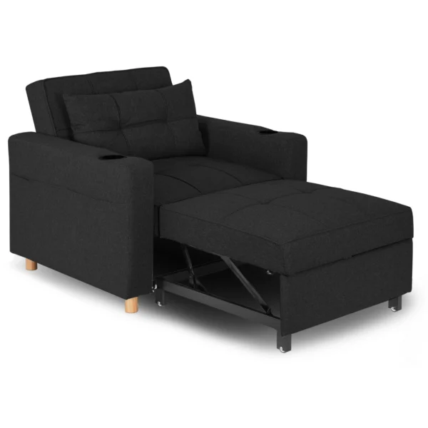 product-2984-8 Fotoliu extensibil SOLOR negru — Fotolii de relaxare