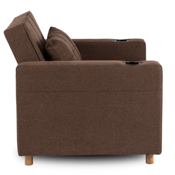 Fotoliu extensibil SOLOR, maro — Fotolii de relaxare