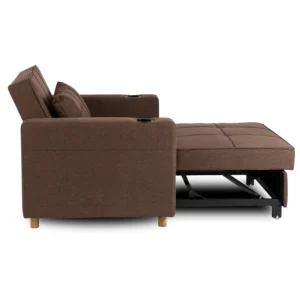 Fotoliu extensibil SOLOR, maro — Fotolii de relaxare