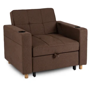 Fotoliu extensibil SOLOR, maro — Fotolii de relaxare