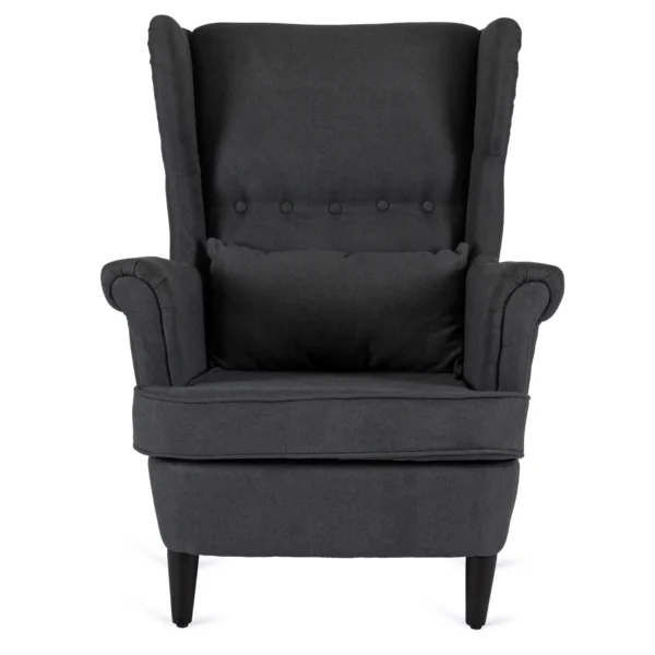 Scaun reclinabil EVAN 2 cu suport pentru picioare, gri închis