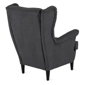 Scaun reclinabil EVAN 2 cu suport pentru picioare, gri închis