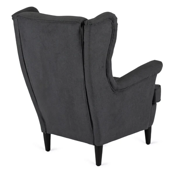 Scaun reclinabil EVAN 2 cu suport pentru picioare, gri închis