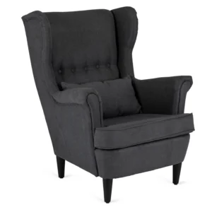 Scaun reclinabil EVAN 2 cu suport pentru picioare, gri închis