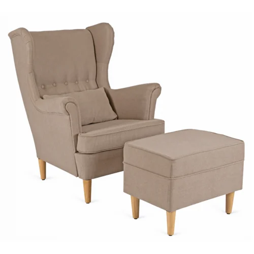 product-2988-0 EVAN 2 Fotoliu reclinabil cu suport pentru picioare, bej