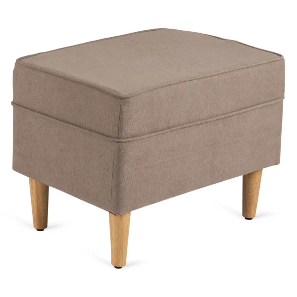 EVAN 2 Fotoliu reclinabil cu suport pentru picioare, bej