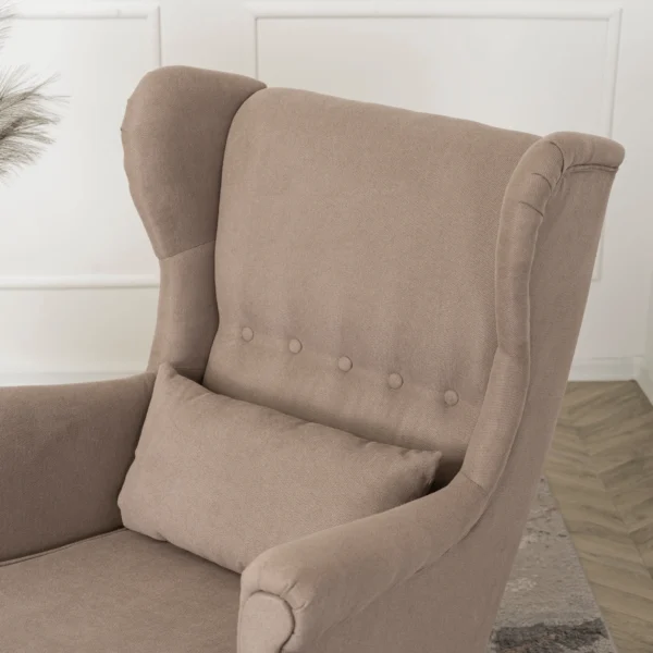 EVAN 2 Fotoliu reclinabil cu suport pentru picioare, bej