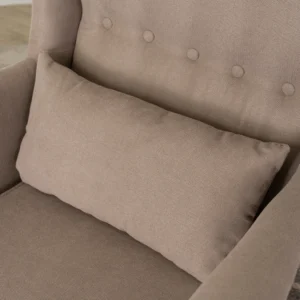 EVAN 2 Fotoliu reclinabil cu suport pentru picioare, bej