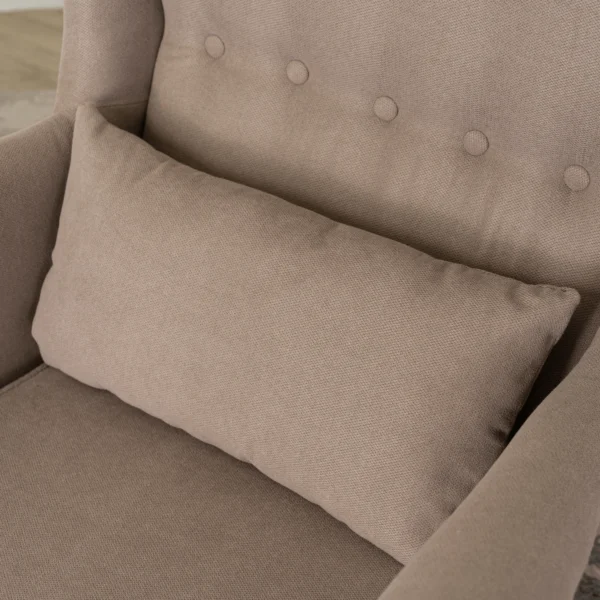 EVAN 2 Fotoliu reclinabil cu suport pentru picioare, bej